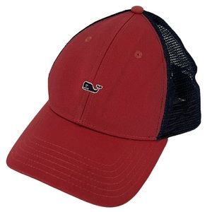 Vineyard Vines Red/Navy Trucker Hat SnapBack